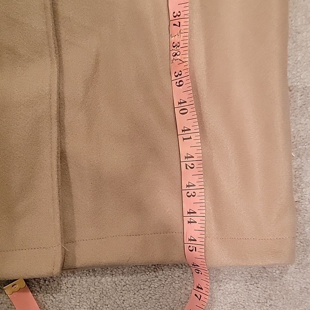 Women’s Camel Long Double-Breasted Coat - Brand - Picture 5 of 8